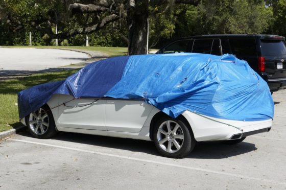 They offered protection capes, or tarps, to keep your vehicle safe as you walked the trails.